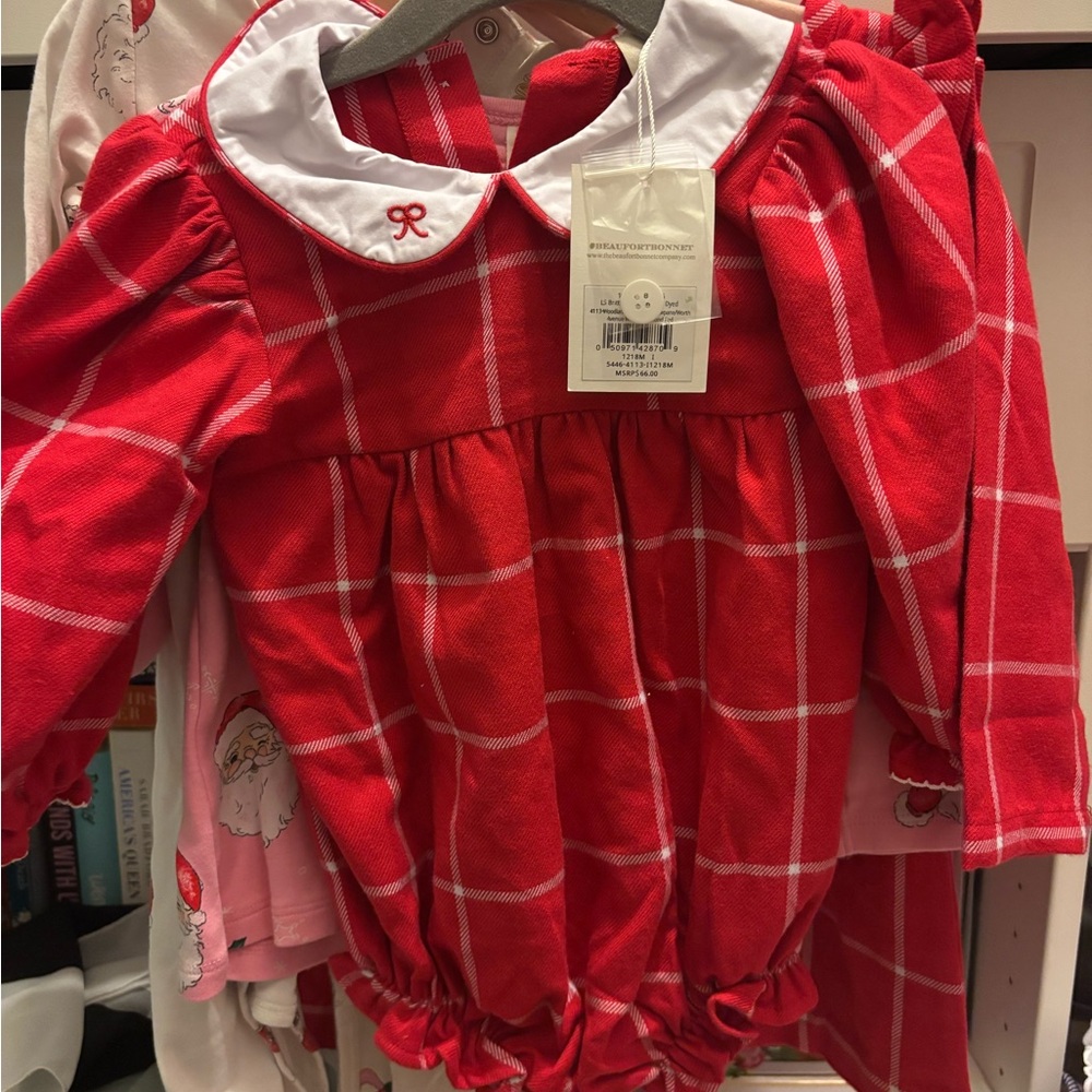 The Beaufort Bonnet Company Red Plaid One Piece